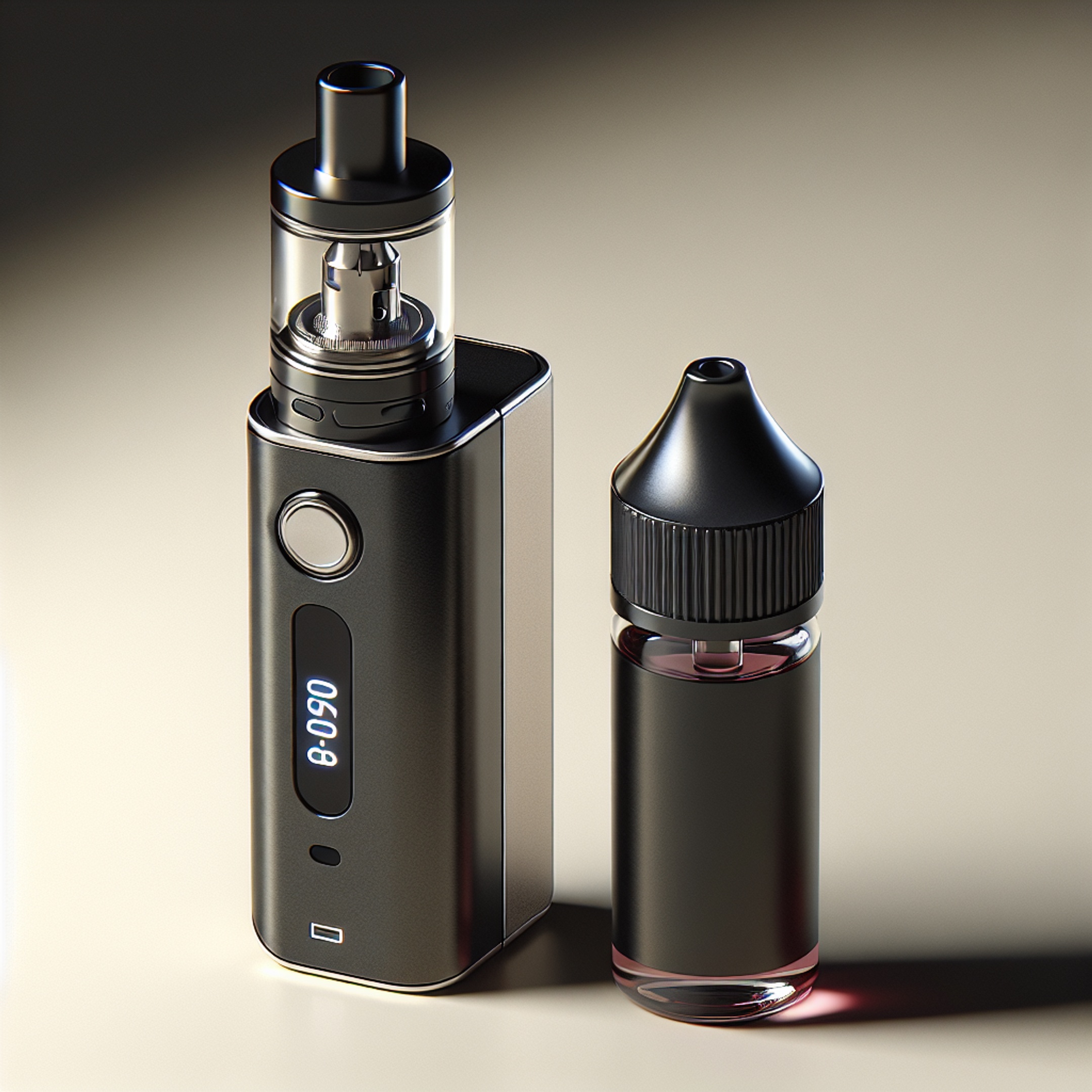 Pod-пристрій із замінним испарителем вупу, пляшка рідини лісові ягоди жижа та упаковка dinner lady жидкость, чітка продуктова фотографія